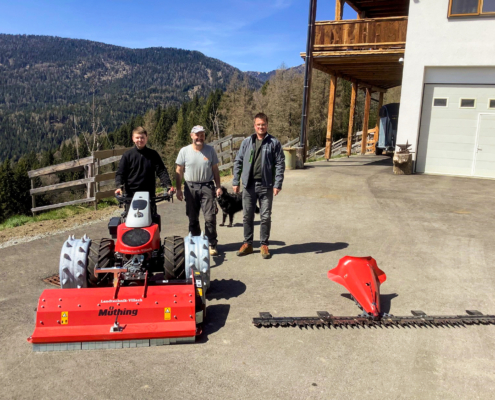 Aebi CC56 mit Müthing Mulcher Bergmann