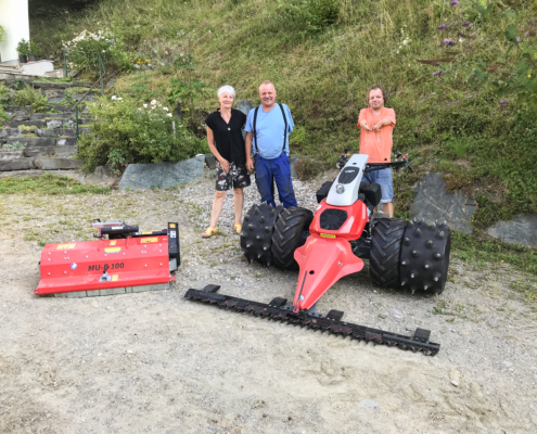Neuer Aebi CC150 für die Weidepflege am Ossiacher See
