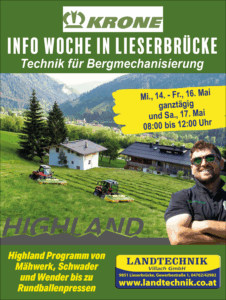 Aebi Info Woche Landtechnik Villach Filiale Lieserbrücke