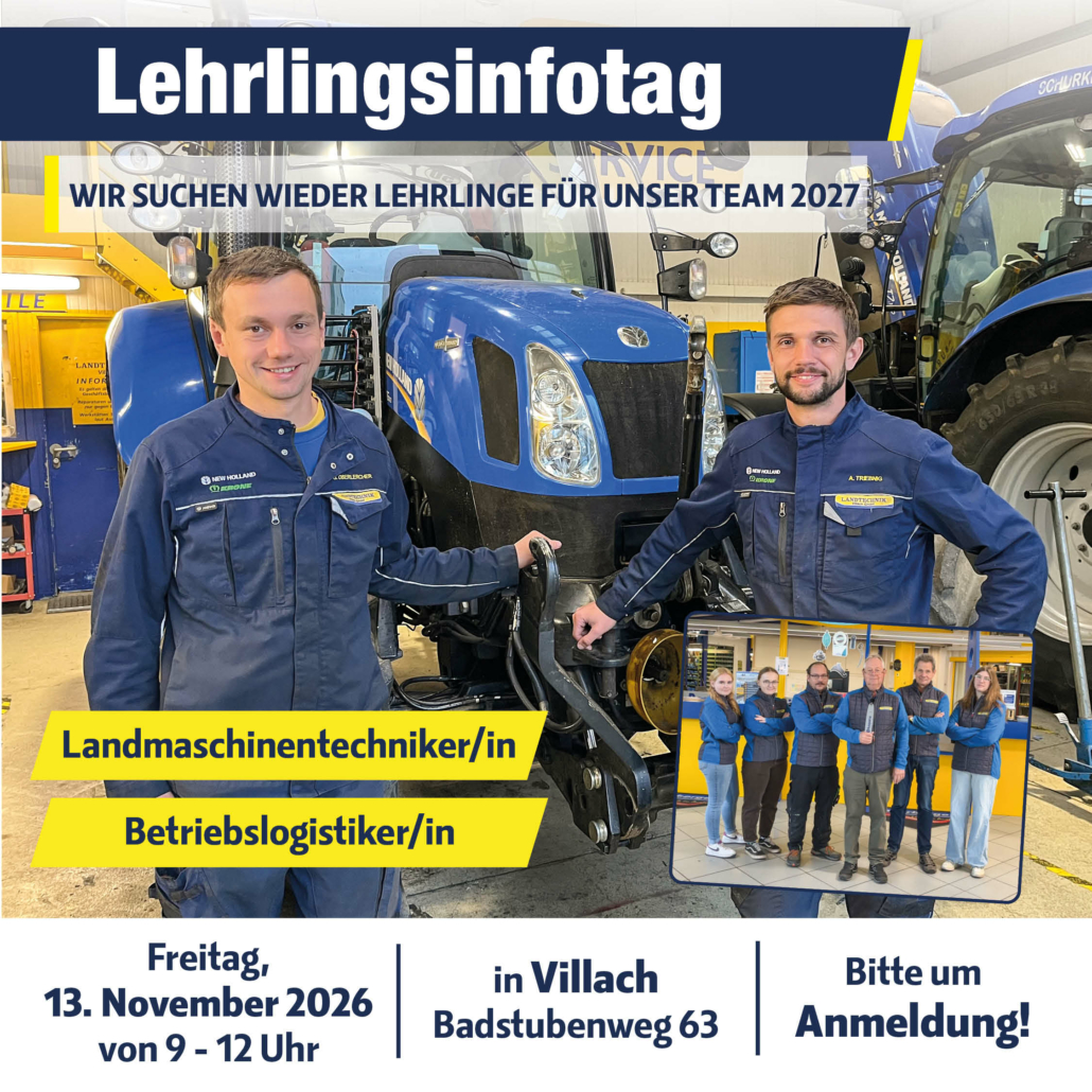 Lehrlingsinfotag 2026 bei Landtechnik Villach