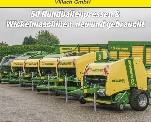 Rundballenpressen und Wickelmaschinen bei Landtechnik Villach