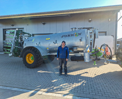 Joskin Alpina Güllefass mit Schleppschuh